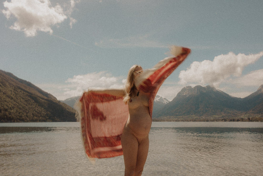 seance grossesse nue lac du Bourget
