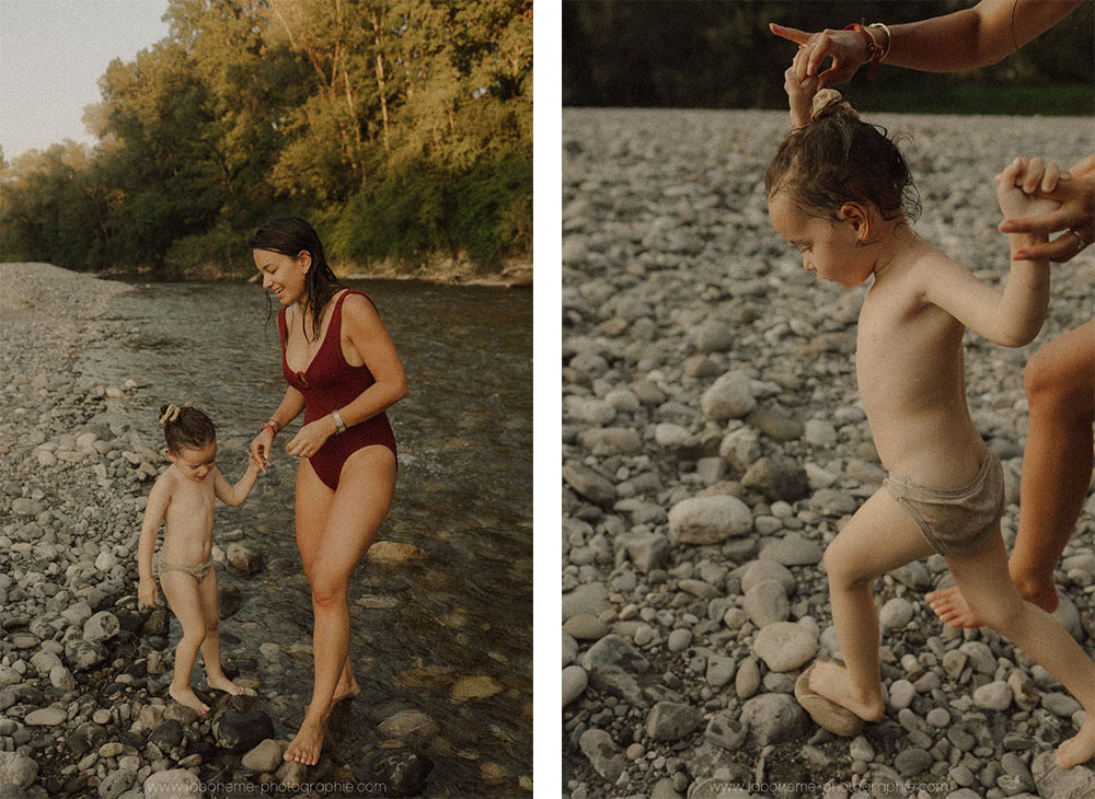 photos en famille a la riviere a annecy
